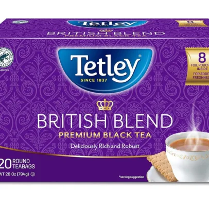 Tetley British Blend Premium Black Tea. 320 Teabags. Rainforest Alliance Certified